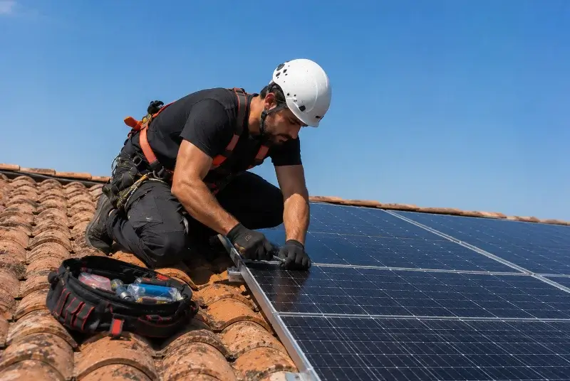 Maintenance et monitoring de panneaux solaires à Séligné
